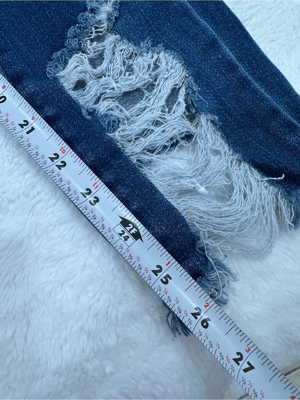 New York & Company Soho Ankle Jean - Medium Blue Denim size 12 stretchy - Picture 10 of 10